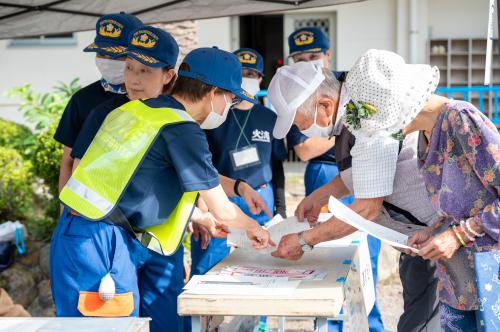 来るべき巨大地震に備えて　防災訓練実施