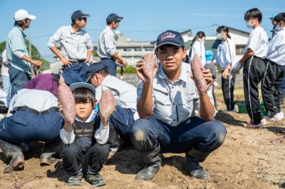 さつまいも堀り交流体験学習