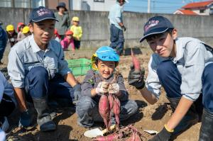 さつまいも堀り交流体験学習