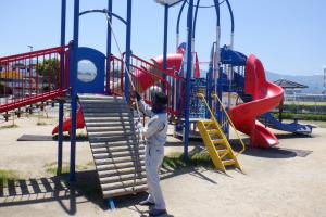 浜公園遊具点検