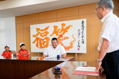 激励する教育長①