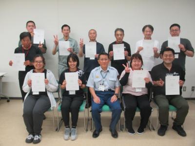今回誕生した応急手当普及員の皆様