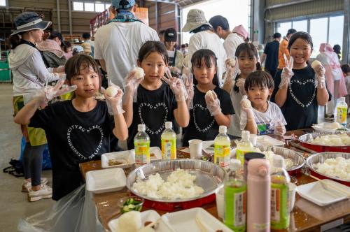 おにぎりパーティーの様子