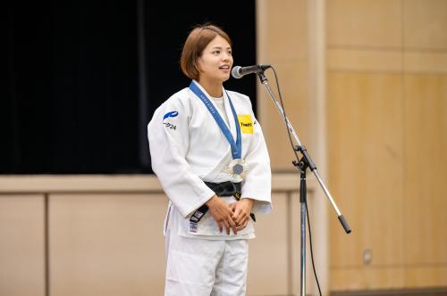 阿部選手あいさつ
