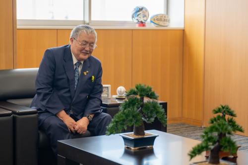 市長と五葉松