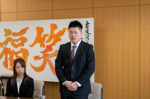 意気込みを話す近藤さん