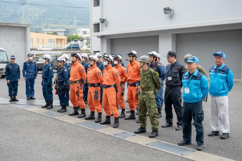 防災関係機関集合写真