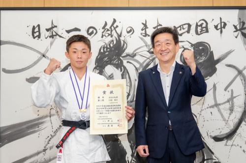 市長との記念撮影