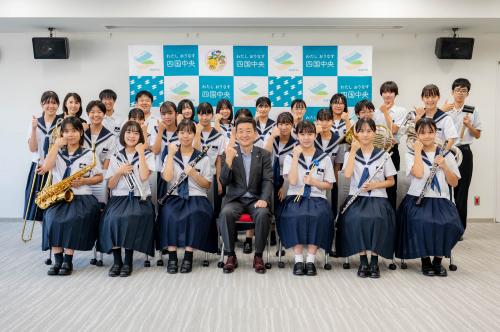 市長との記念撮影