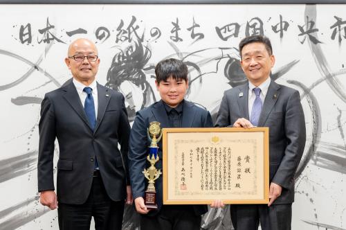 市長との記念撮影