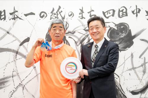 市長との記念撮影