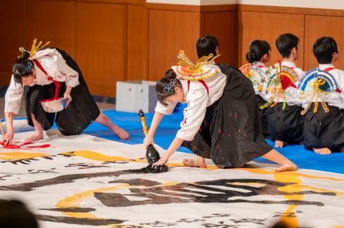 三島高校書道パフォーマンス