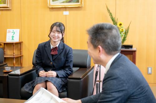 表敬訪問の様子