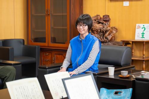 坂東来実さん（川之江北中学校2年）