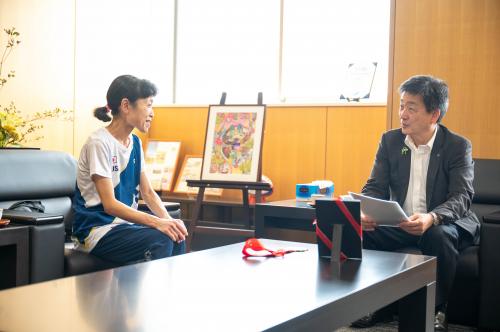 市長と合田さん