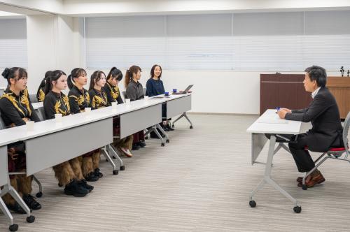 市長と歓談