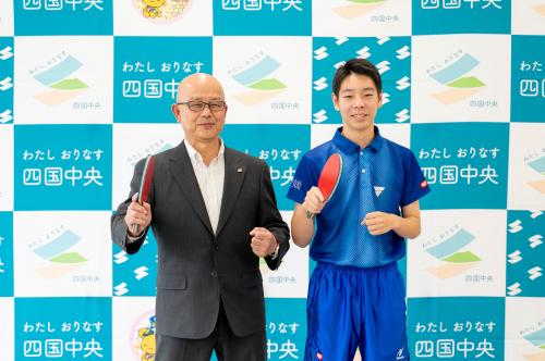 荒木さんと河村教育長