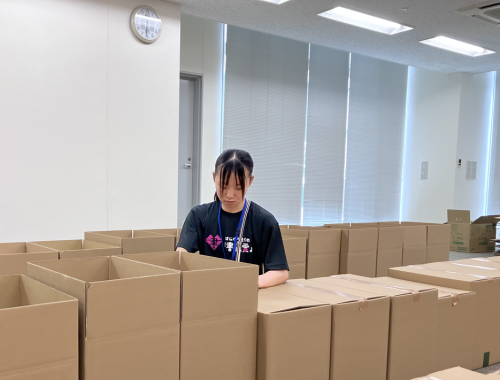 参加賞発送作業