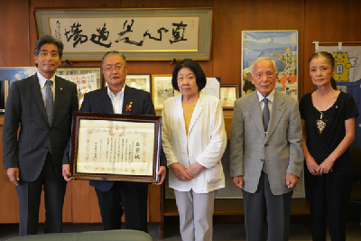 写真：日本赤十字社地区分区特別表彰伝達式の様子