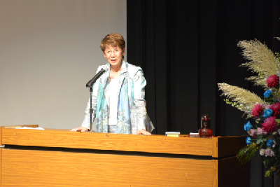 写真：井村雅代講演会の様子