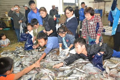 写真：川之江漁協水産まつりの様子