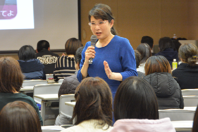 写真：立石美津子講演会の様子