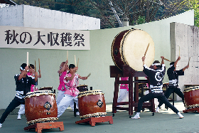 写真：和太鼓演奏の様子