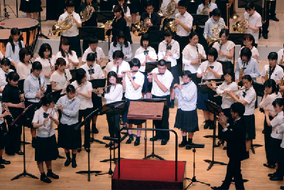 写真：合同演奏の様子