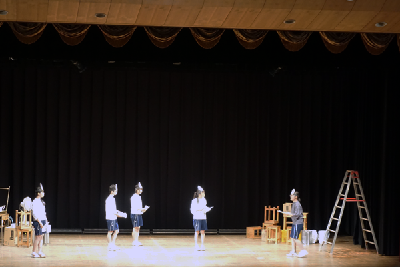 写真：川之江高等学校の演技