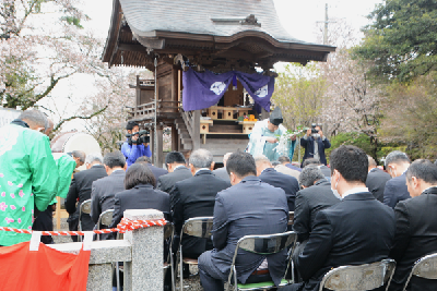 写真：神事の様子