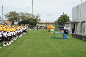 松柏小学校運動場芝生化オープニングイベント1