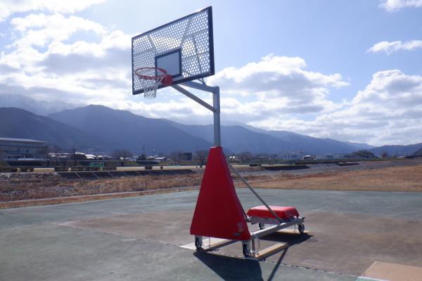 関川河川敷公園バスケットゴール（新設置）